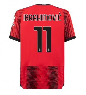 AC Milan Zlatan Ibrahimovic #11 Hjemmedrakt 2023-24 Kortermet